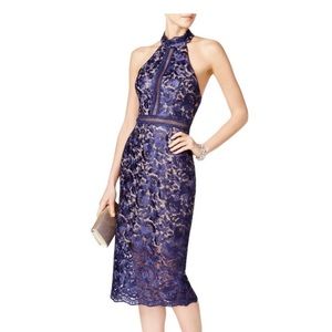 NWT   lace halter evening dress